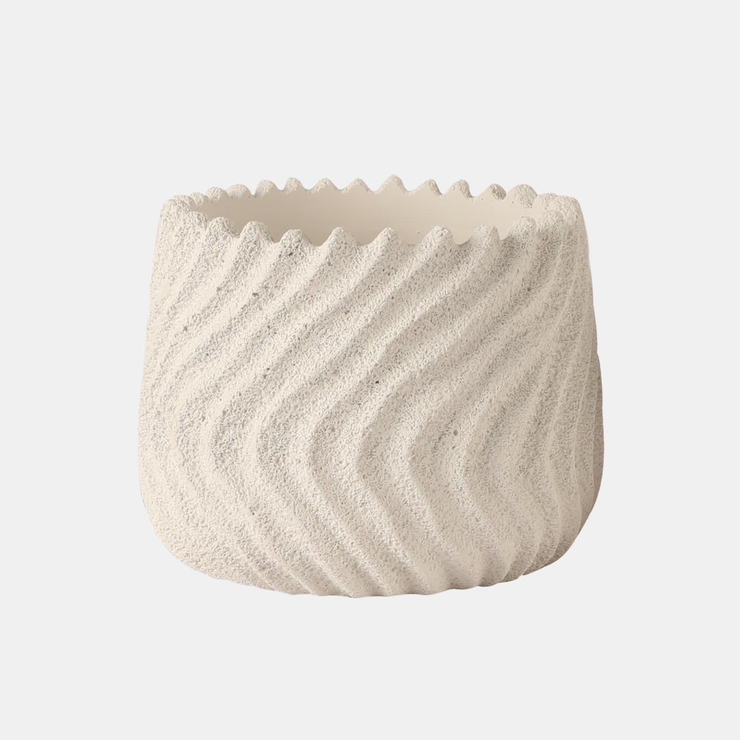 bubble textured wave plant pot - hmly.