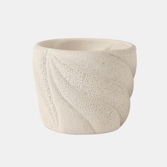 bubble textured swirl plant pot - hmly.