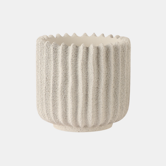 bubble textured rib plant pot - hmly.