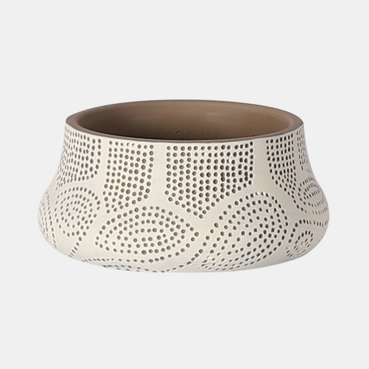 wide dot pattern plant pot - hmly.