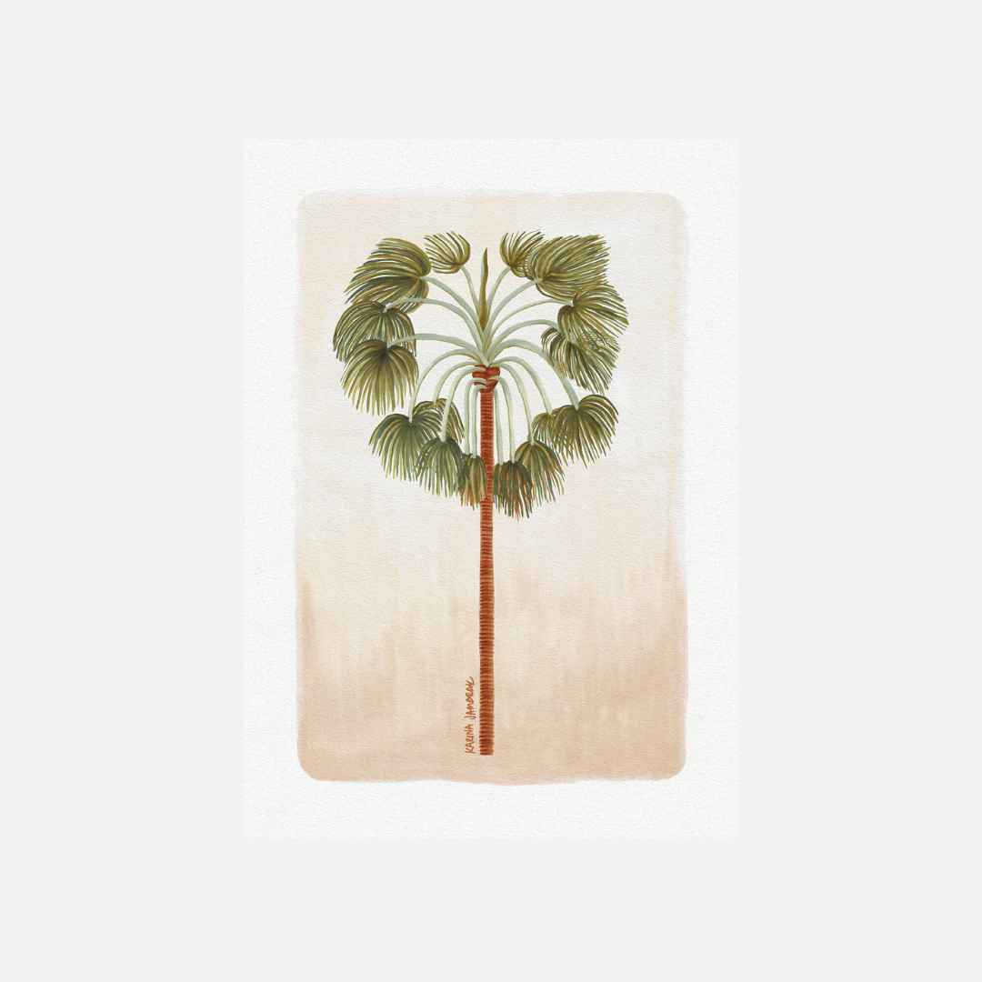 paradise palm wall art print - hmly.