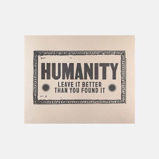 humanity wall art print - hmly.