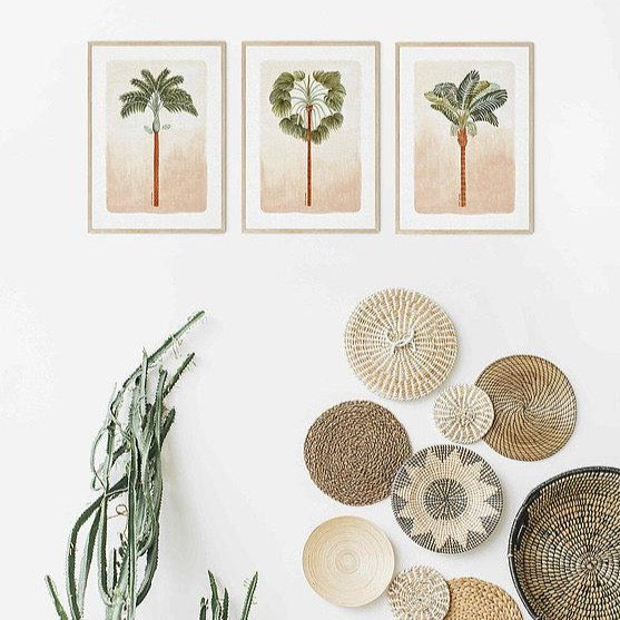 paradise palm wall art print - hmly.