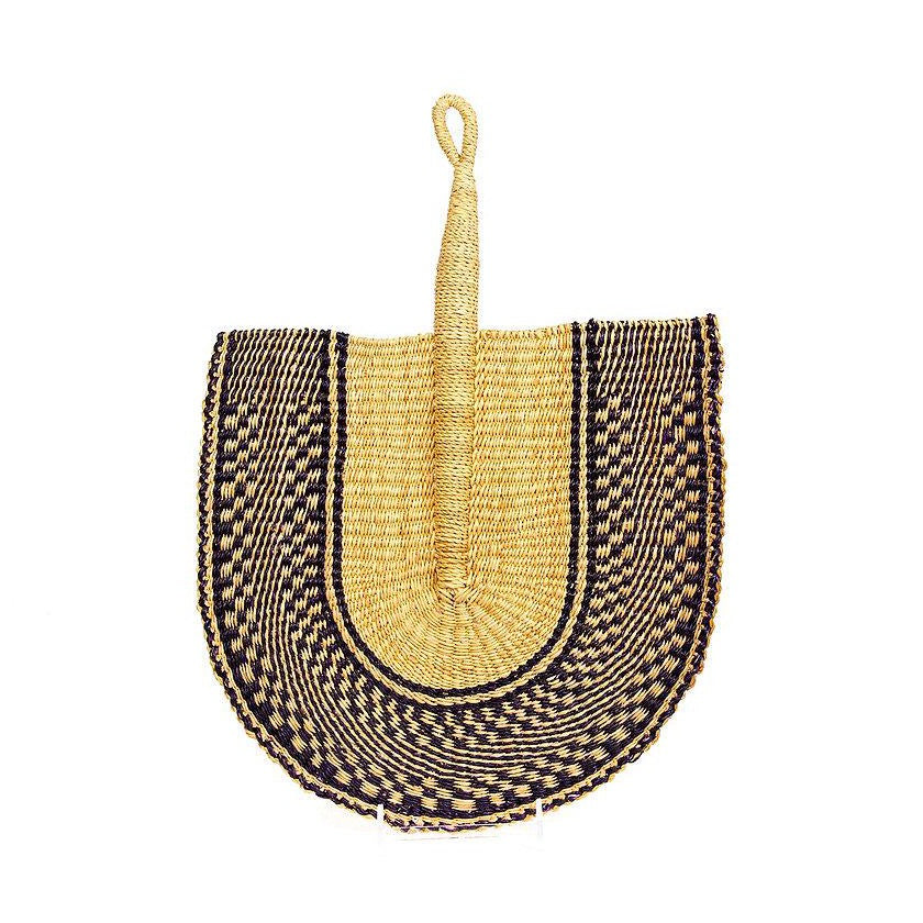 navy & natural wall art fan - hmly.