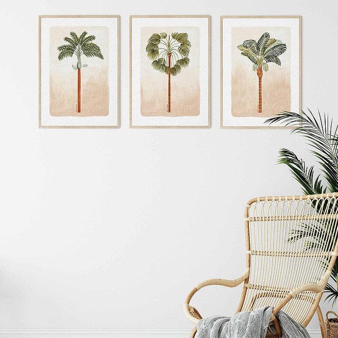 paradise palm wall art print - hmly.
