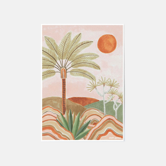 pastel vista wall art print - hmly.