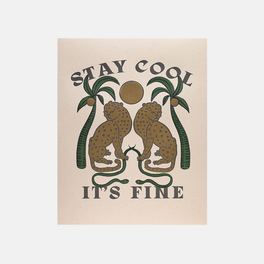 stay cool wall art print - hmly.