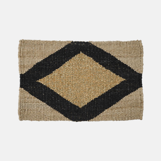 black & gold diamond doormat - hmly.