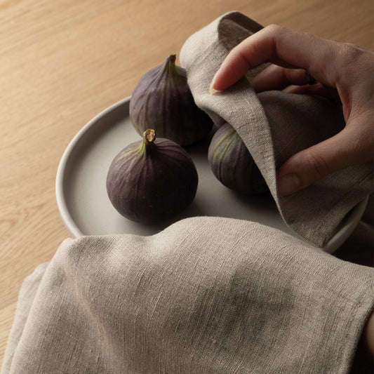 set of 2 linen tea towels - hmly.