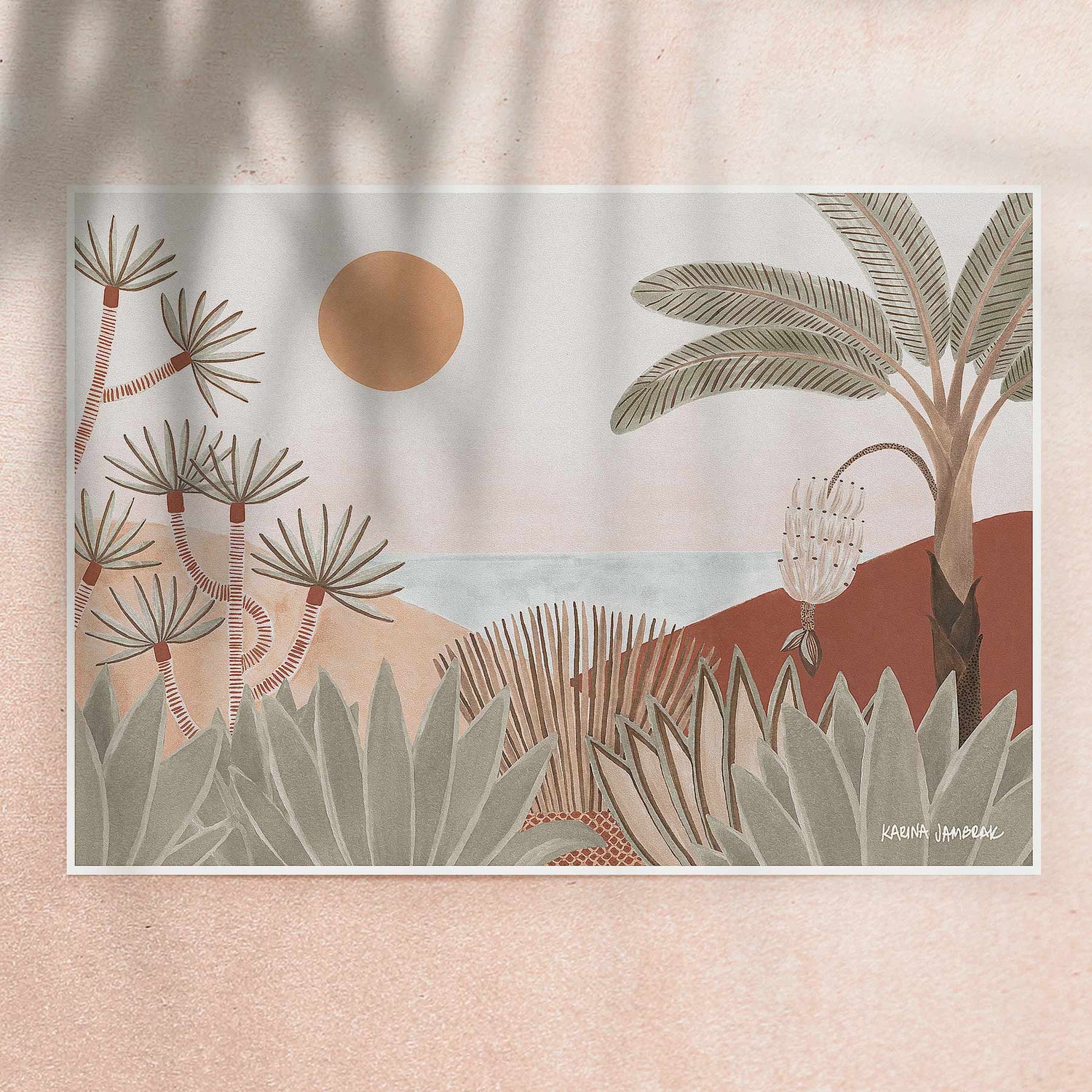 sunlit views wall art print - hmly.