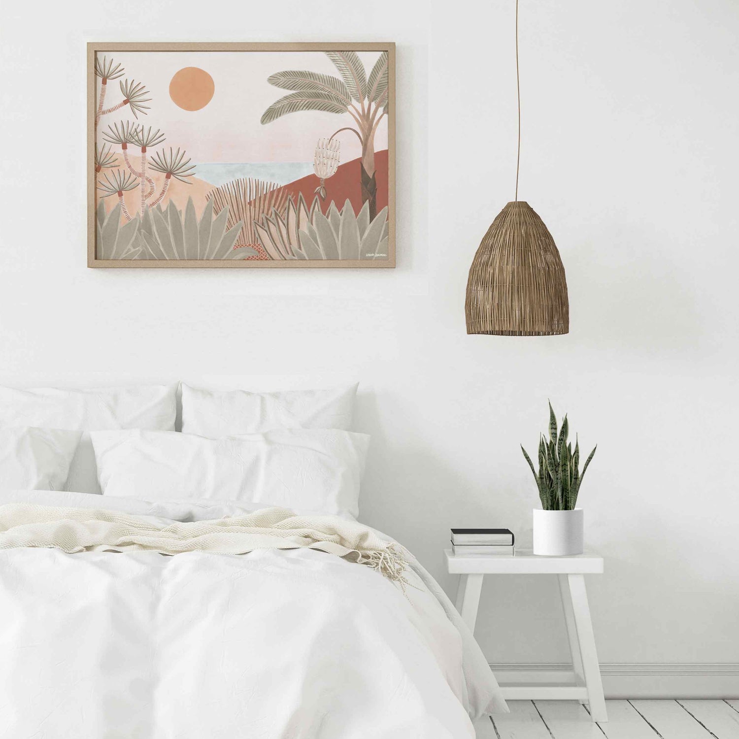 sunlit views wall art print - hmly.