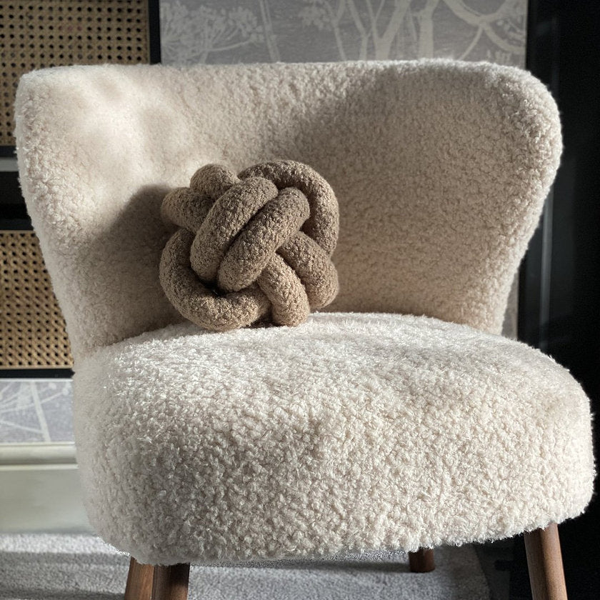 boucle knot cushion - hmly.